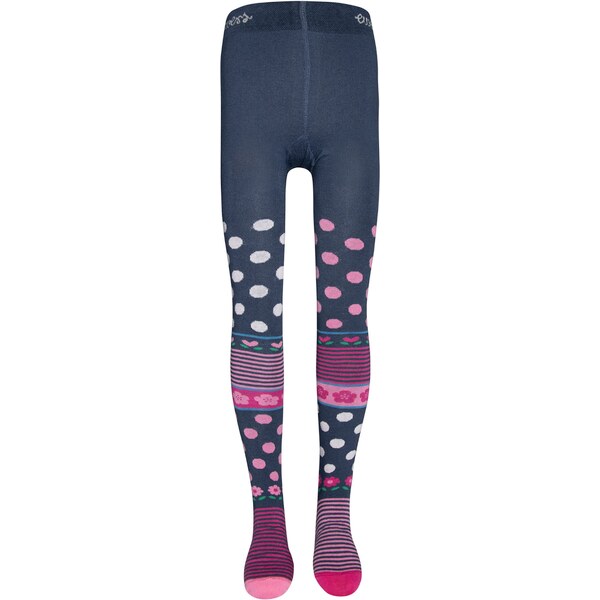 EWERS Pančuchy Flipside Blumen námornícka modrá / staroružová / 62250534