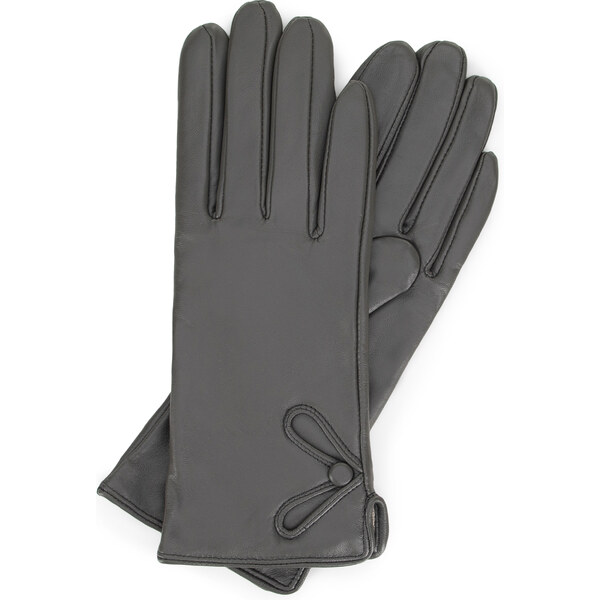 Šedé kožené rukavice Wittchen 44-6A-706-8 60475234
