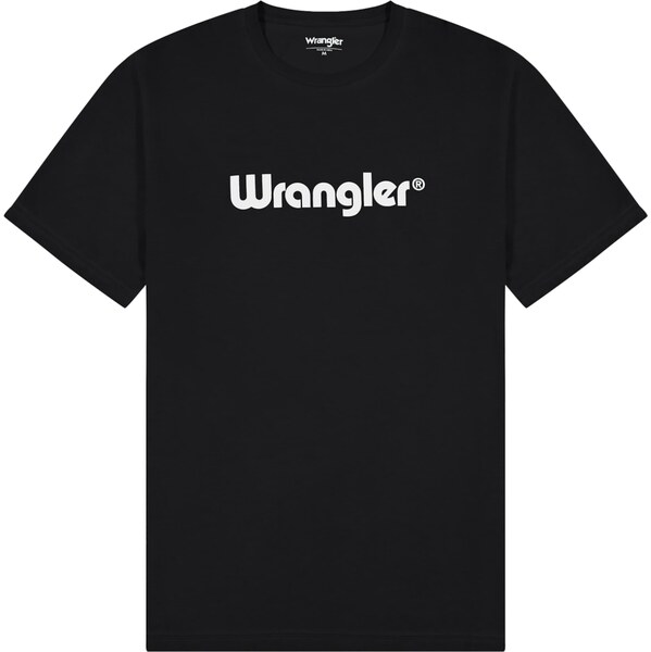 WRANGLER Tričko LOGO TEE čierna / biela 61257983