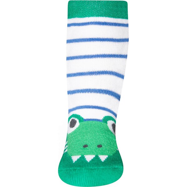 EWERS Ponožky Krokodil modrá / zelená / prírodná biela 61272424