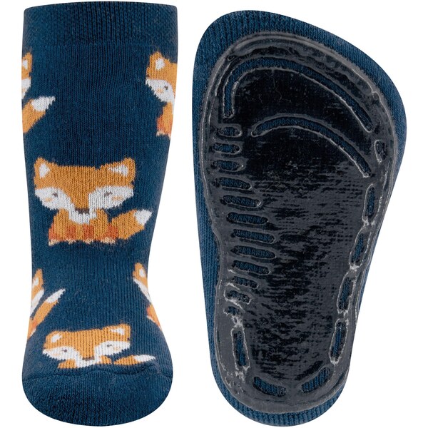 EWERS Ponožky Fuchs námornícka modrá / tmavooranžová / biely denim 61272425