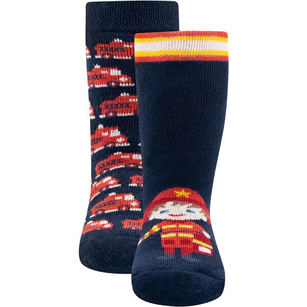 EWERS Ponožky Feuerwehr tmavomodrá / krvavo červená / šedobiela 61272429