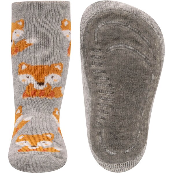 EWERS Ponožky Fuchs sivá / tmavooranžová / šedobiela 61272435