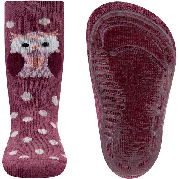 EWERS Ponožky Eule svetlosivá / svetlofialová / tmavofialová / vínovo 61947089