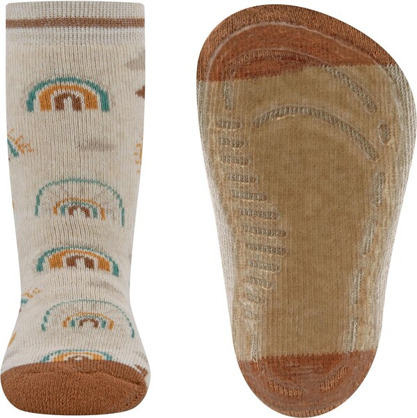 EWERS Ponožky béžová melírovaná / hnedá / svetlozelená 61947104