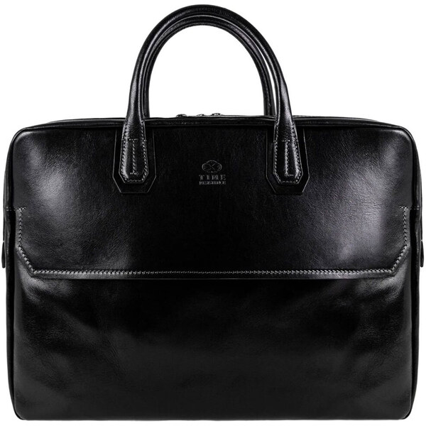 Glara Velká kožená taška na notebook 61284993