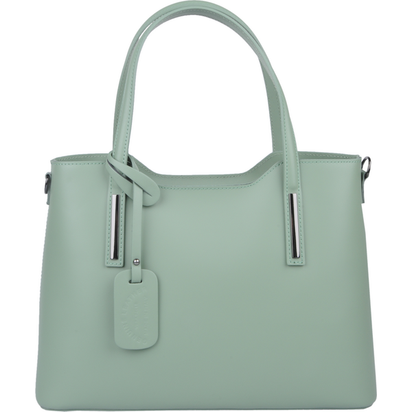 Zelená kožená talianska kabelka Isidora Menta NovaKabelka.sk 61371323