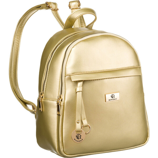 Rovicky zlatý dámsky štýlový plecniak R-PLEC-ALE-4 52673469