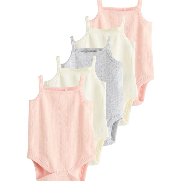 Next Body pastelovo žltá / svetlosivá / svetloružová 62044440