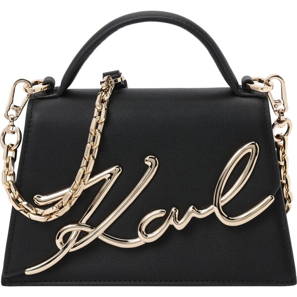 Karl Lagerfeld Kabelka Signature 2.0 zlatá / čierna 62224586
