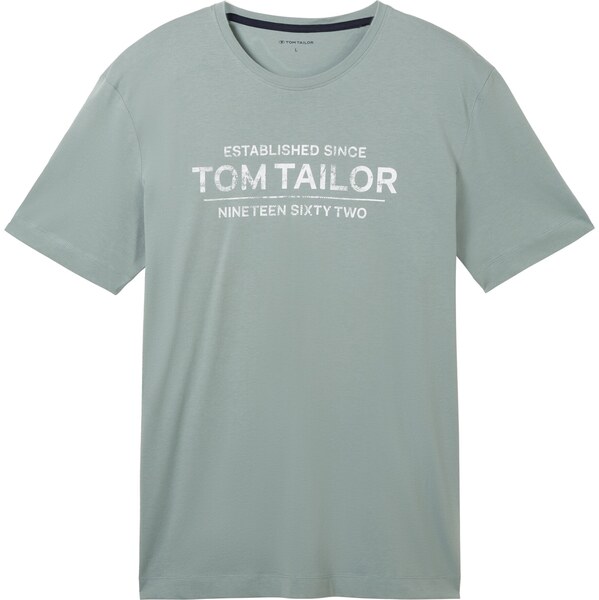 TOM TAILOR Tričko mätová / biela 61983776