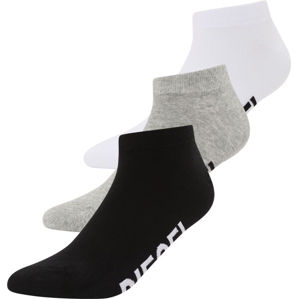 DIESEL Ponožky SKM-GOST sivá melírovaná / čierna / biela 64875359