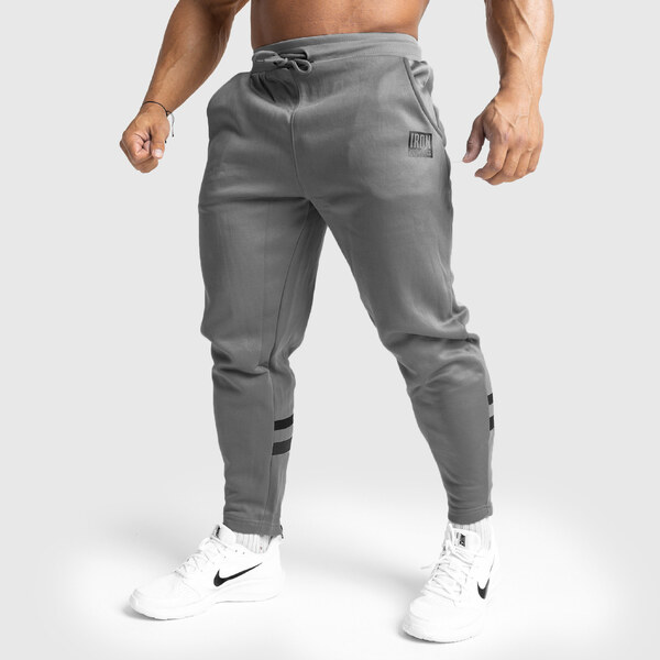 Jogger tepláky Iron Aesthetics Boxed, sivá 24554040