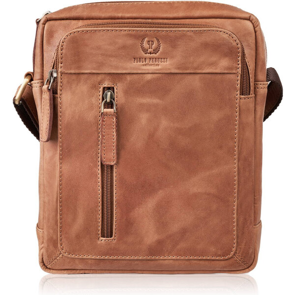 Paolo Peruzzi Pánska kožená taška cez rameno vintage AY-04-HCG | 61469443