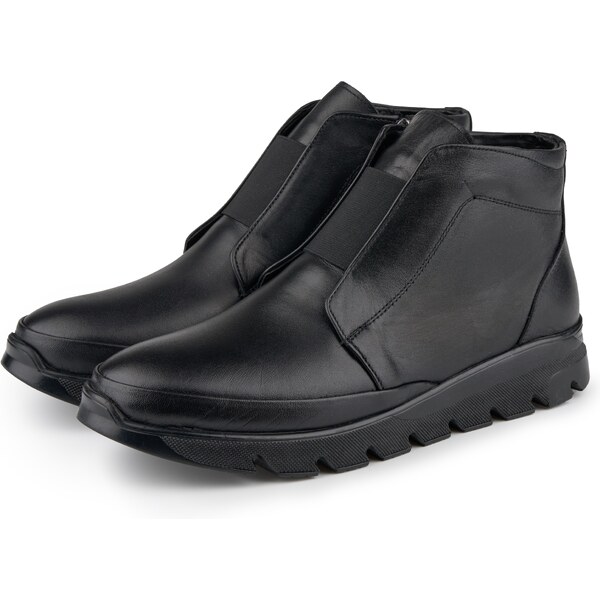 Vlnka Dámske kožené zimné topánky Tereza čierna veľkosti obuvi - 65798898