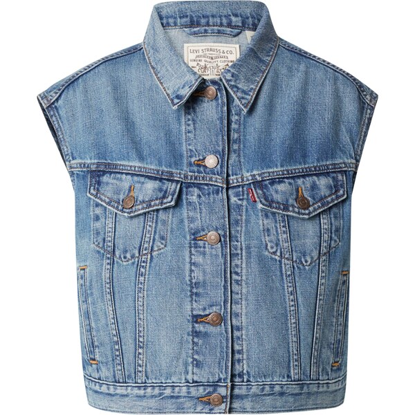 LEVIS Vesta Shrunken 90s Vest modrá denim 61679704