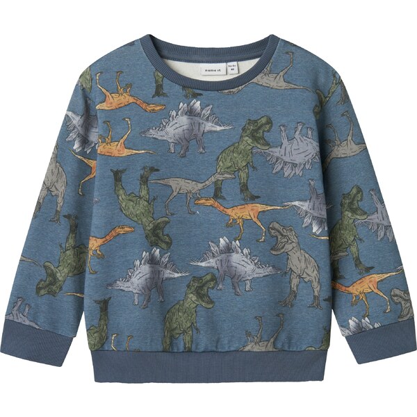 NAME IT Mikina NMMBenja tmavomodrá / karamelová / sivá / tmavozelená 61652112