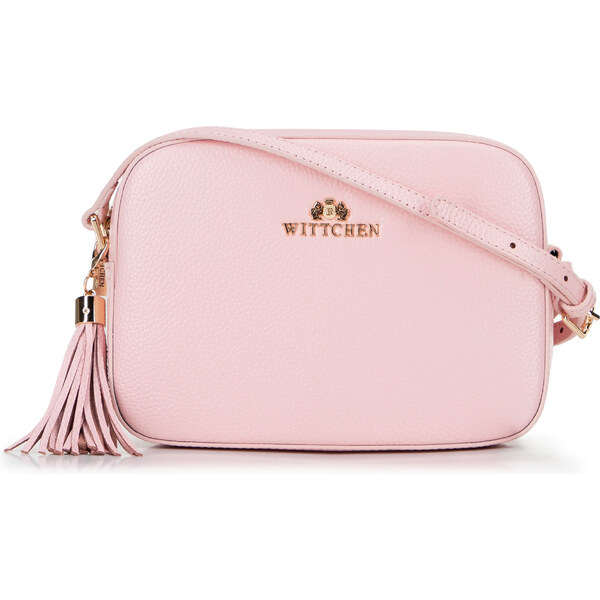 Wittchen Dámska kožená listová kabelka boxová s brmbolcom púdrová 66066342