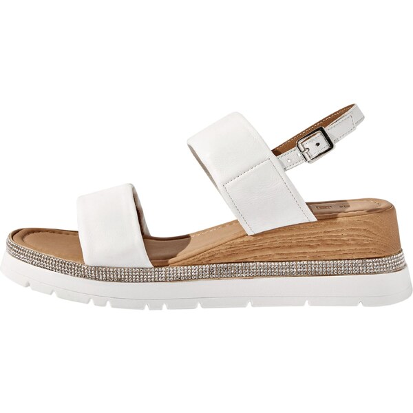 Next Sandále pueblo / priehľadná / biela 62239782