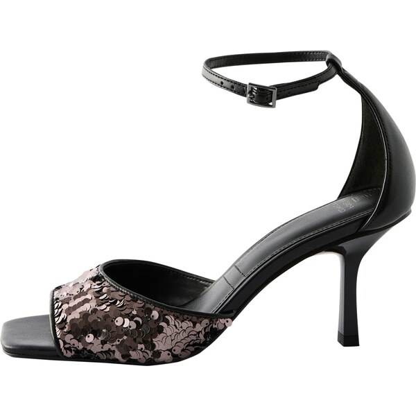 Next Remienkové sandále hnedá / čierna 62044620