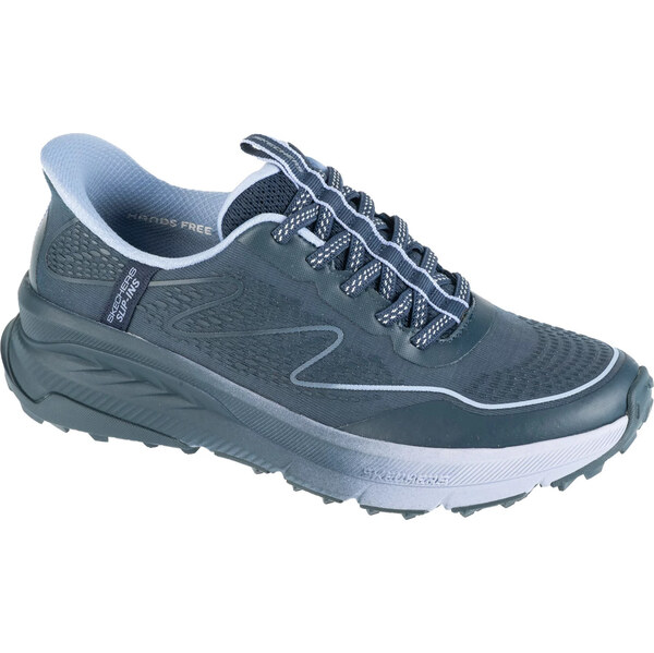 Tmavomodré dámske trailové tenisky Skechers Slip-Ins: Switch Back - 61532070