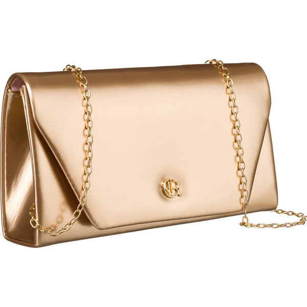 Rovicky Zlatá dámska elegantná listová kabelka R-XS006 61532252