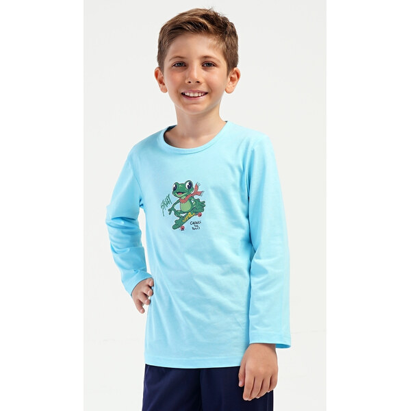 Vienetta Kids Detské pyžamo dlhé Frog 61559713