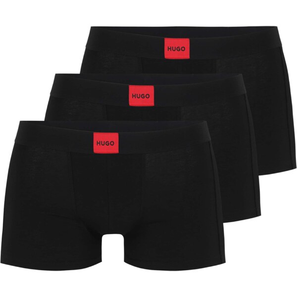 HUGO Boxerky GALAXY červená / čierna 61579456