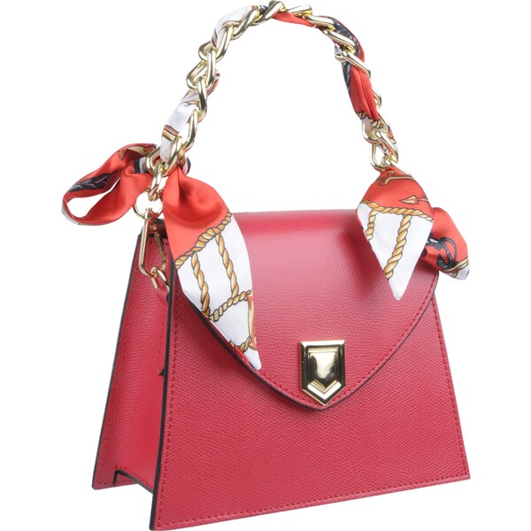 Červená kožená talianska crossbody kabelka Virginia Rossa NovaKabelka 61590930