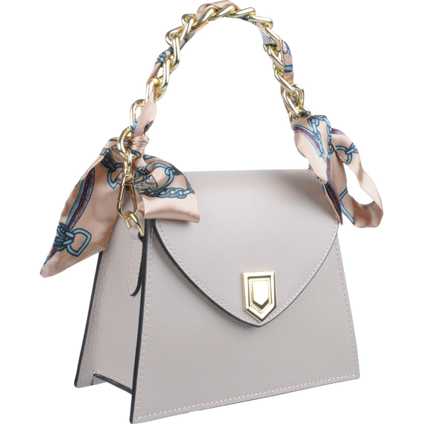 Ružová kožená talianska crossbody kabelka Virginia Rosa Cipria 61590931