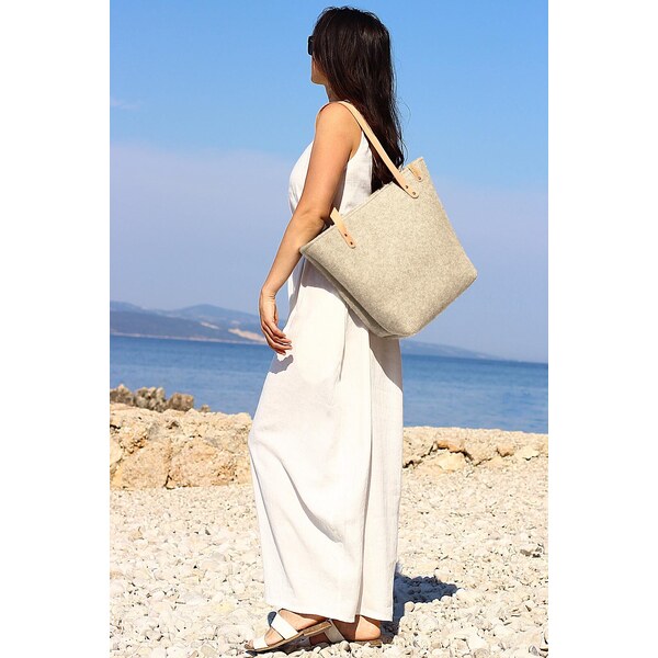 Dámsky shopper z plsti LOTIKA - vyrobené v Českej republike 61593169