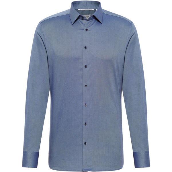 Pánska modrá košeľa ETERNA Slim fit s jemnou štruktúrou 61593176