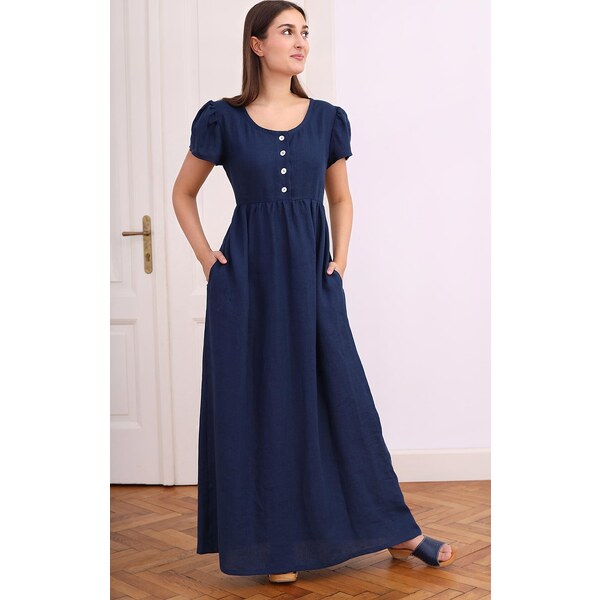 100% lanové romantické šaty Lotika 61806036