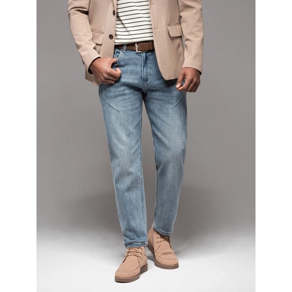 Ombre Clothing Pánske svetlo modré rifle V1 PADP-0227 61613205