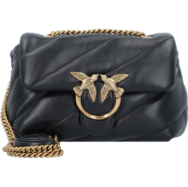 PINKO Taška cez rameno Love zlatá / čierna 61625430