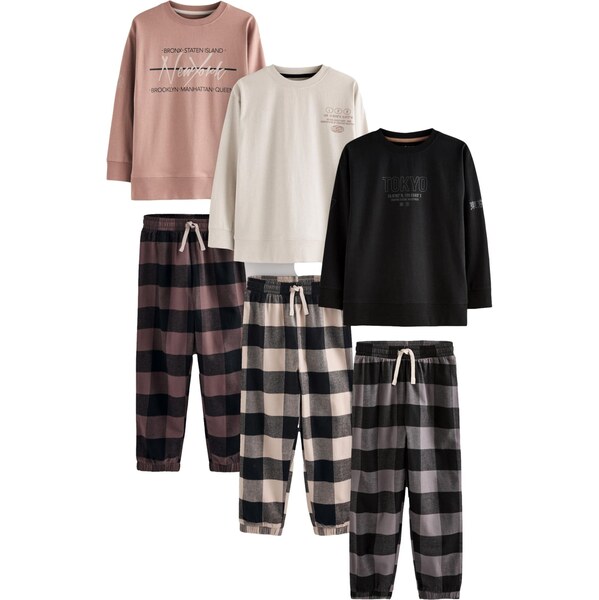 Next Pyžamo béžová / hnedá / čierna 61945872