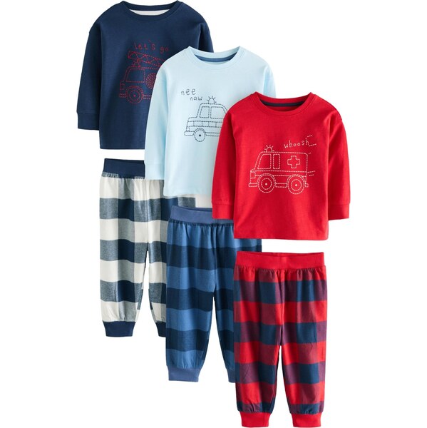 Next Pyžamo námornícka modrá / svetlomodrá / červená / biela 61946762