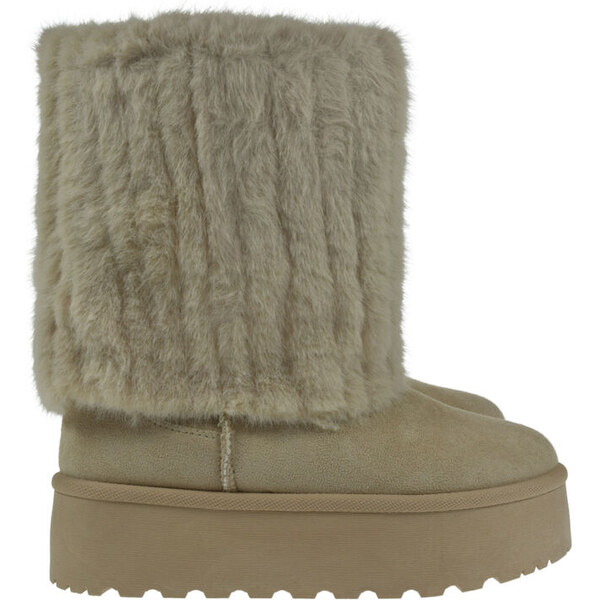 BOSIDO Dámske zimné snehule Beige Fur 61645565