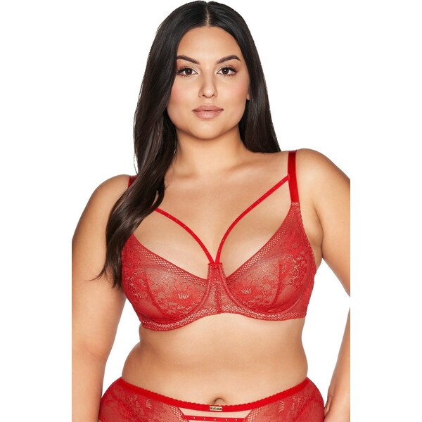 Polovystužená podprsenka Ava 2127 Red 62986956