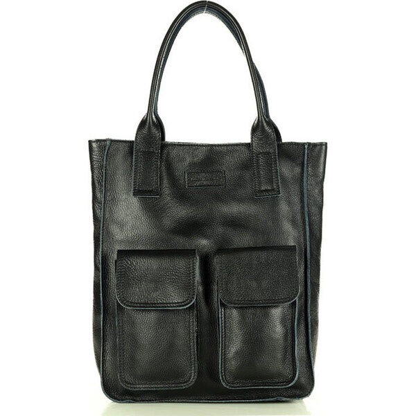 MARCO MAZZINI Čierna shopper bag s vreckami s131a 5417230