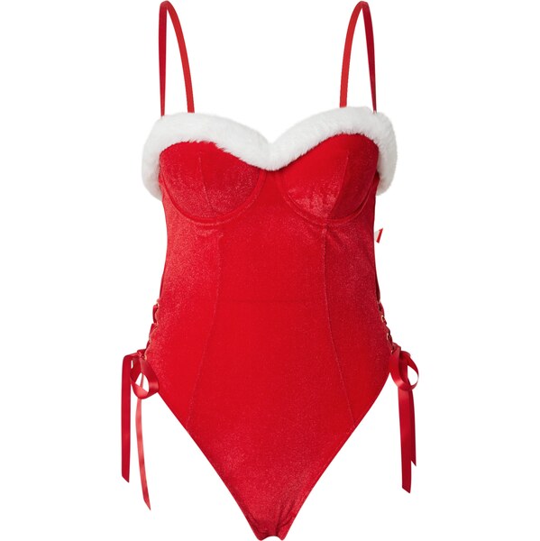 Hunkemöller Body Jovie červená / biela 63150350