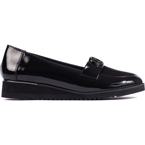 Goodin Čierne lakované elegantné lordsy GD-FL760B 52671951