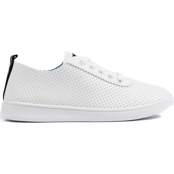 BASIC Dámske topánky na šnurovanie - biele NB623B/W 53447988