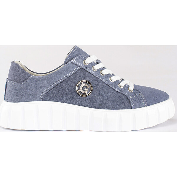 SHELOVET Modré poltopánky na platforme zo semišovej kože GD-XF-71BL 66148765