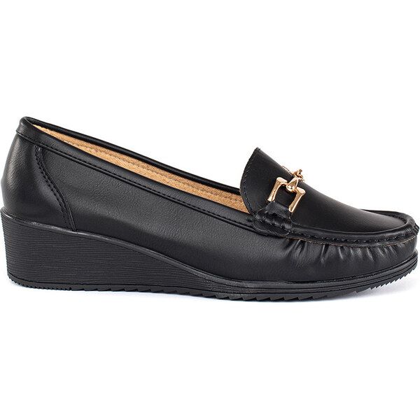 SHELOVET Čierne dámske mokasíny s prackou Z12-XX7919-03B 66148795