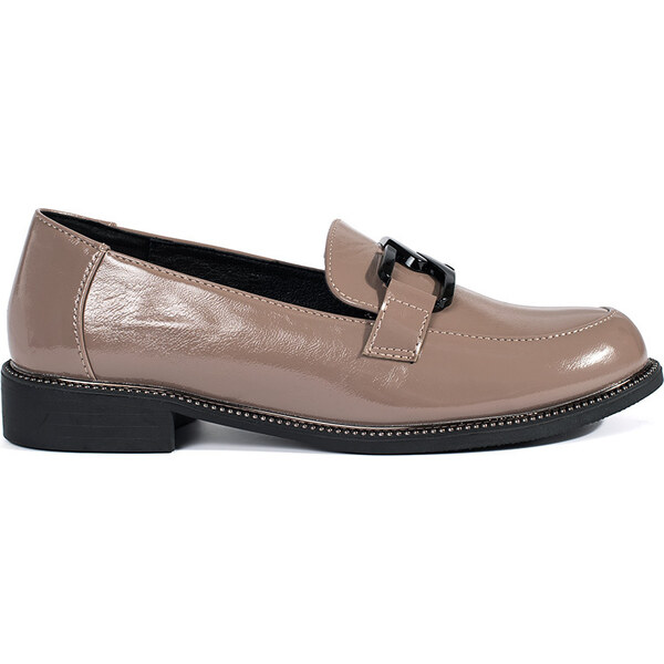Goodin Hnedé mokasíny loafersy s koženou stielkou GD-FL722TA 59096320
