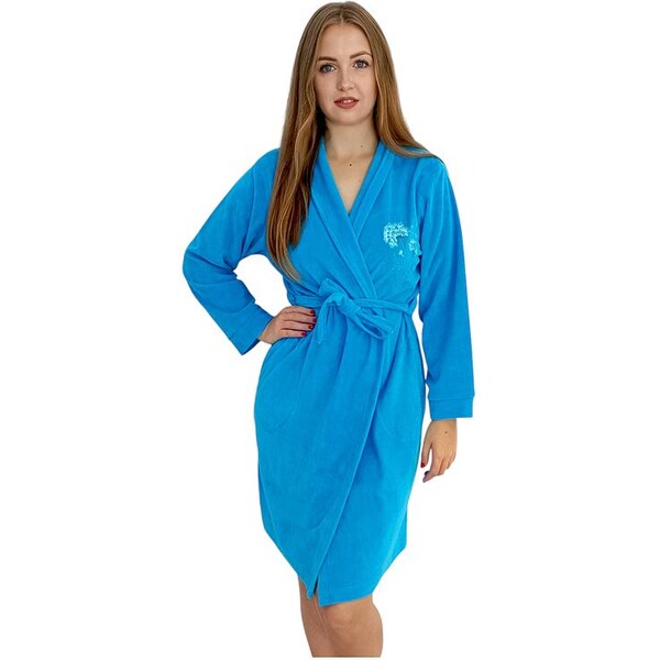 Dorota Dámsky župan froté Hannah tyrkysový 5537169