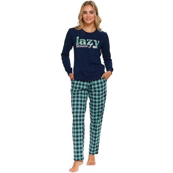 DN Nightwear Dámske pyžamo Lazy tmavomodré 58145256
