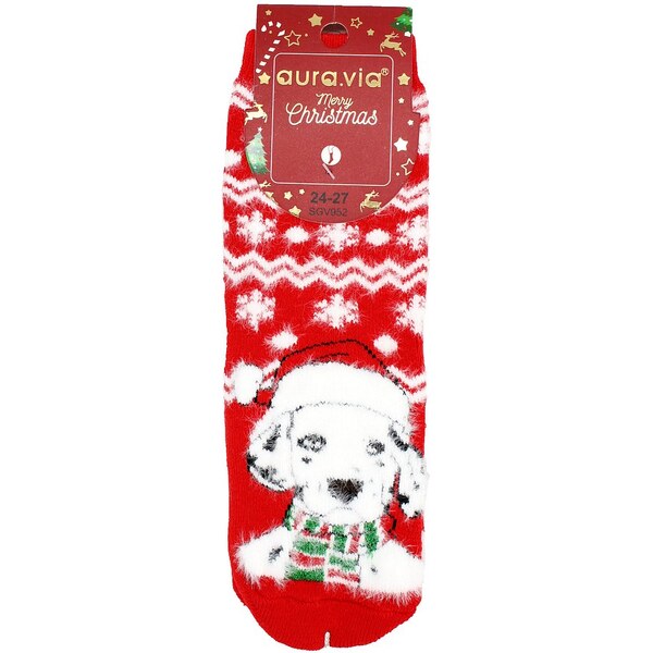 Detské termo vianočné ponožky Aura.Via - Psík 61334603