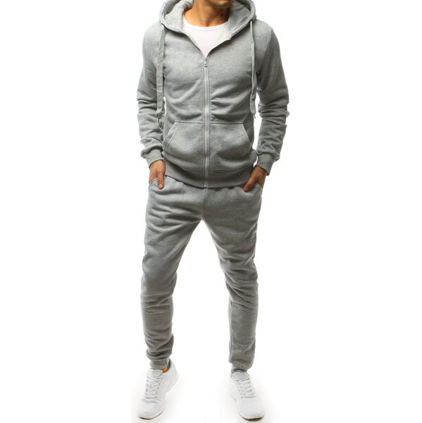 Pánska tepláková súprava svetlosivá Dstreet 31248133